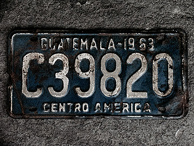 Guatemala plates